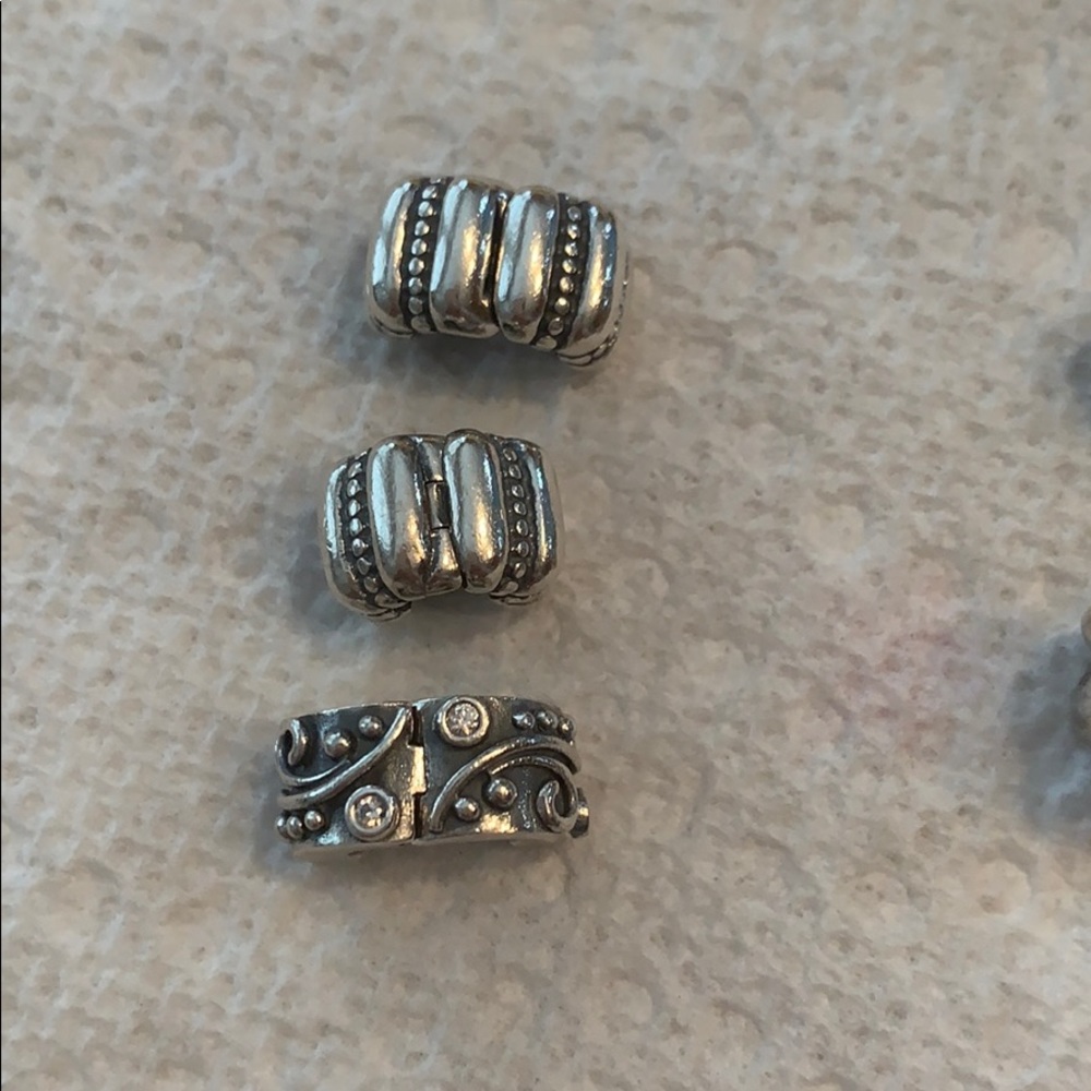 3 authentic pandora clips